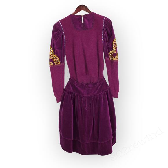 Vintage BettinaDiCapri Adrian'sOriginal Sweater Skirt Set Italy Cashmere Velvet - Picture 2 of 16